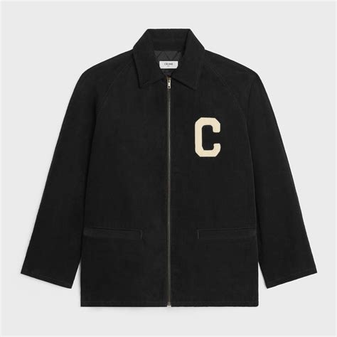 celine jacket in corduroy rinsed|CELINE JACKET IN CORDUROY .